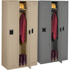 Tennsco Single-Tier 3-Wide Steel Lockers