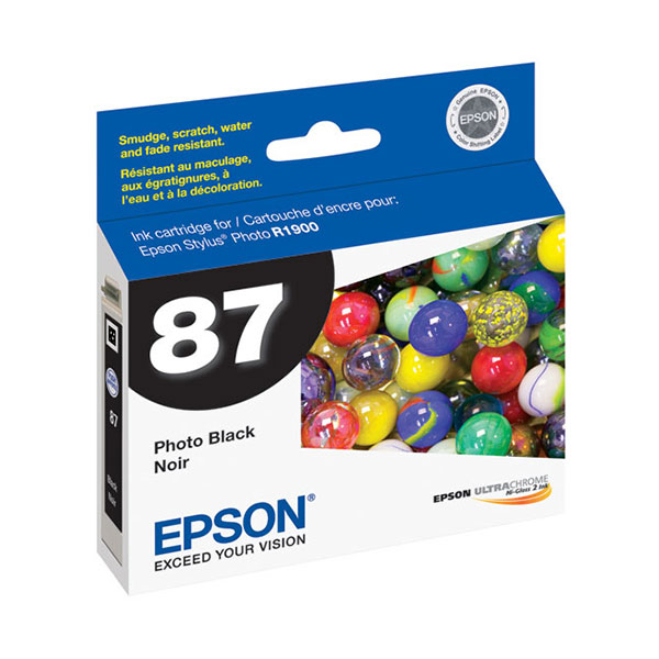 Epson T087120 (Epson 87) Black OEM Inkjet Cartridge