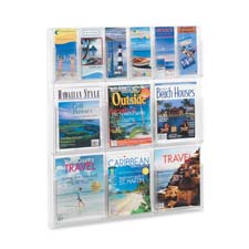 Safco Magazine/Pamphlet Plastic Display Rack