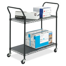 Safco Two-shelf Wire Utility Cart