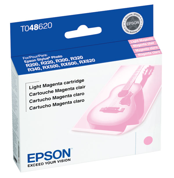 Epson T048620 (Epson 48) Light Magenta OEM Inkjet Cartridge