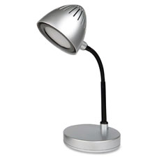 Lorell Silver Shade LED Desk Lamp
