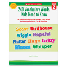 Scholastic Res. Grade 2 Vocabulary 240 Words Book