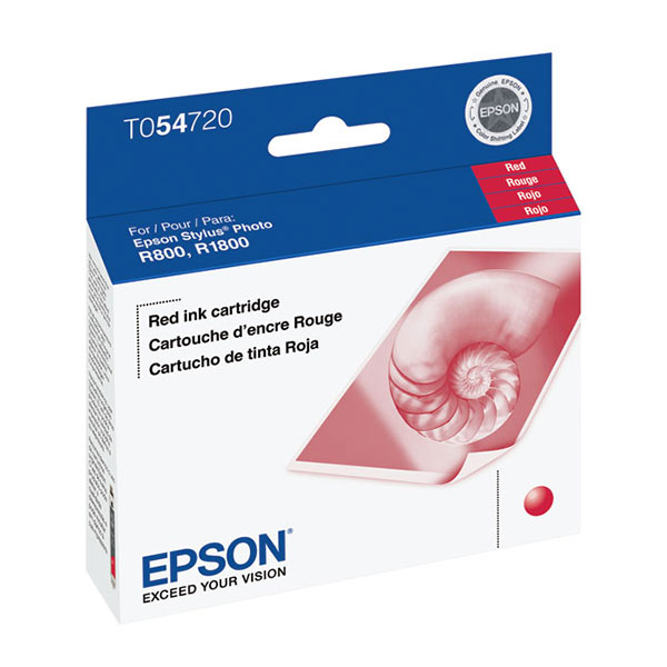 Epson T054720 (Epson 54) Red OEM Inkjet Cartridge