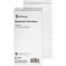 Tops Earthwise Ampad Reporter's Notebook