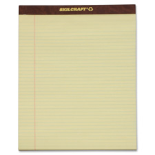 SKILCRAFT Top Bound Perforated Legal Pads