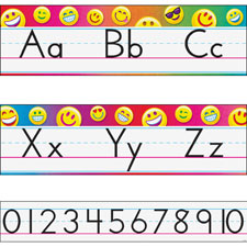 Trend Emoji Alphabet Line Standard Bulletin Set