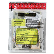 MMF Industries Clear Tamper-Evident Deposit Bags