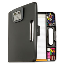 Officemate Portable Cliboard Case w/Calculator