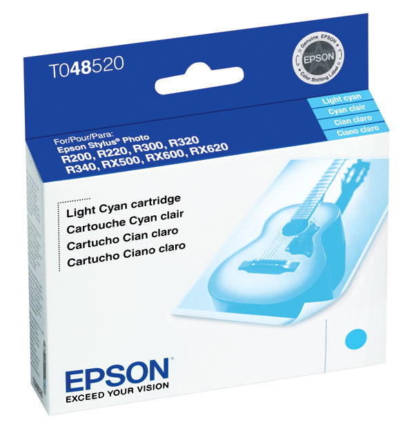 Epson T048520 (Epson 48) Light Cyan OEM Inkjet Cartridge