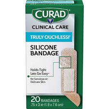 Medline Curad Truly Ouchless 3" Fabric Bandage