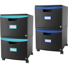 Storex Ind. 2-drawer Mobile File Cabinet