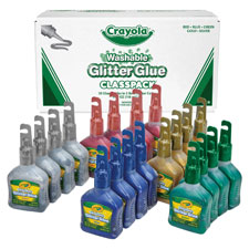Crayola Washable Glitter Glue Classpack