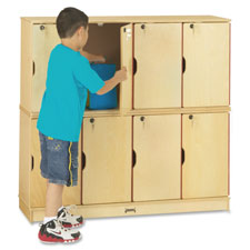 Jonti-Craft Double Stack 8-Section Student Lockers