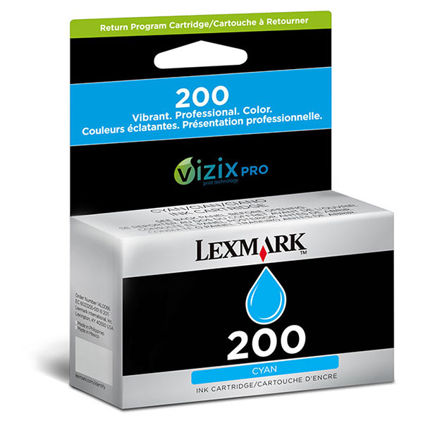 Lexmark 14L0086 (Lexmark #200) Cyan OEM Ink Cartridge