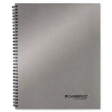 Mead Cambridge Silver Metallic 11" Notebook