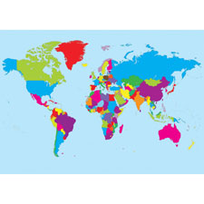 Ashley Prod. Magnetic World Map