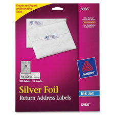 Avery Gold Foil Ink Jet Mailing Labels