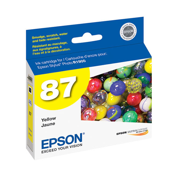 Epson T087420 (Epson 87) Yellow OEM Inkjet Cartridge