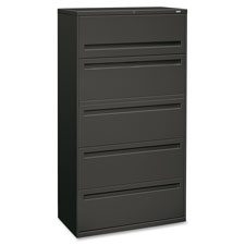 HON Brigade 700 Charcoal 5-drawer Lateral File