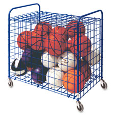 Champion Sports Lockable Ball Storage Cart