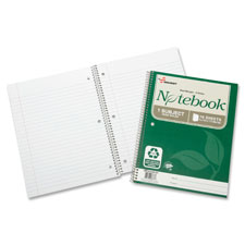 SKILCRAFT Single-subject Wide Rule Spiral Notebook