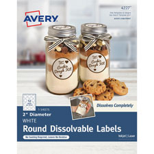 Avery Round Dissolvable Labels