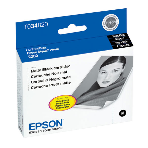 Epson T034820 (Epson 34) MatteBlack OEM Inkjet Cartridge
