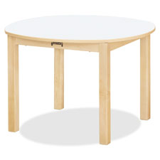 Jonti-Craft KYDZSafe Multi-purpose White Rnd Table