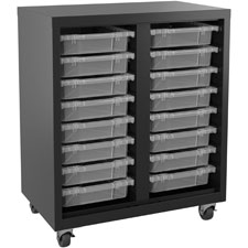 Lorell Pull-out Bins Mobile Storage Cabinet