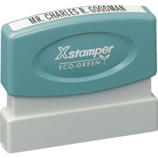 Xstamper Custom Single Line Pre-inked Stamp