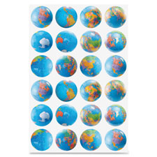 Hygloss Prod. Globes Stickers
