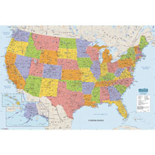 Doolittle Laminated United States Map