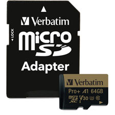 Verbatim 64GB Pro Plus 666X microSDXC Memory Card