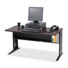 Safco Reversible Top Mobile Computer Desk