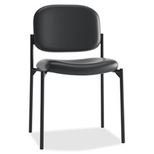 HON VL600 Series Stacking Leather Guest Chair