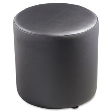 Lorell Leather Cylinder Ottoman