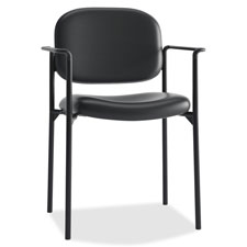 HON VL600 Srs Plastic Arms Leather Guest Chairs