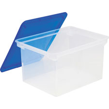 Storex Ind. Plastic File Tote Storage Box