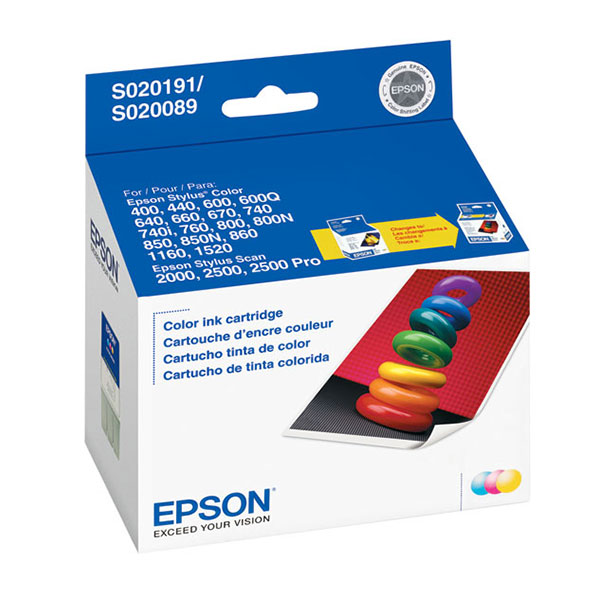Epson S191089 Tri-Color OEM Ink Cartridge