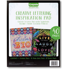 Crayola Creative Lettering Inspiration Pad