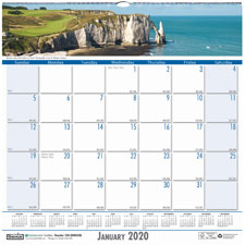 Doolittle Coastlines Monthly Wall Calendar