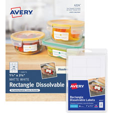 Avery Rectangle Dissolvable Labels