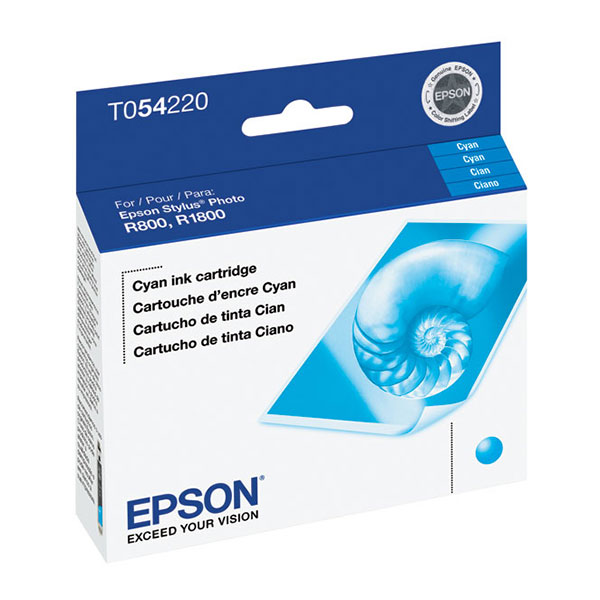 Epson T054220 (Epson 54) Cyan OEM Inkjet Cartridge