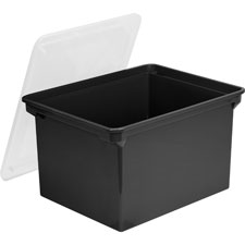 Storex Ind. Letter/Legal Tote Storage Box