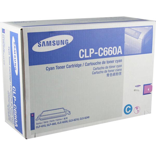 Samsung CLP-C660A Cyan OEM Toner Cartridge