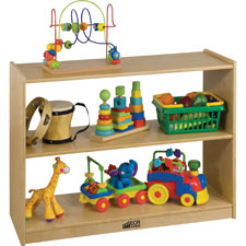 Early Childhood Res. Birch 2-shelf Storage Cabinet