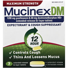 Reckitt Benckiser Mucinex DM Cough Tablets