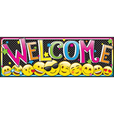 Ashley Prod. Magnetic Emoji Welcome Banner