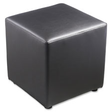 Lorell Leather Cube Ottoman